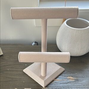 Beige Jewelry Display Stand